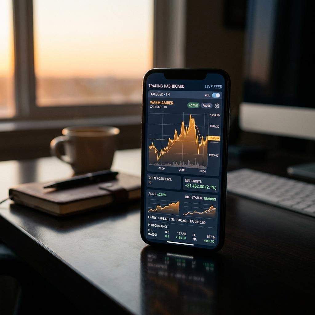 Lume Rendato mobile trading dashboard interface
